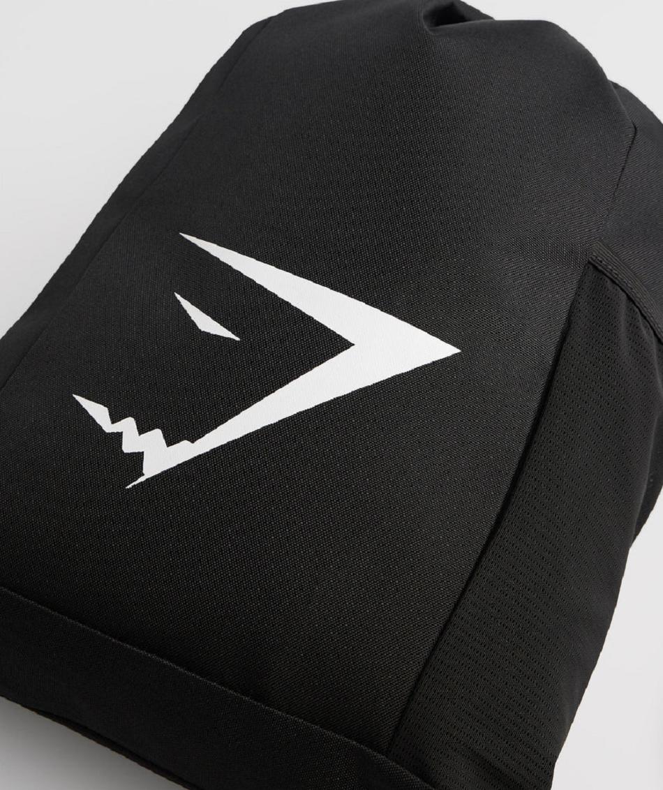 Bolsas Gymshark Sharkhead Gymsack Hombre Negras | CO 4092VRW